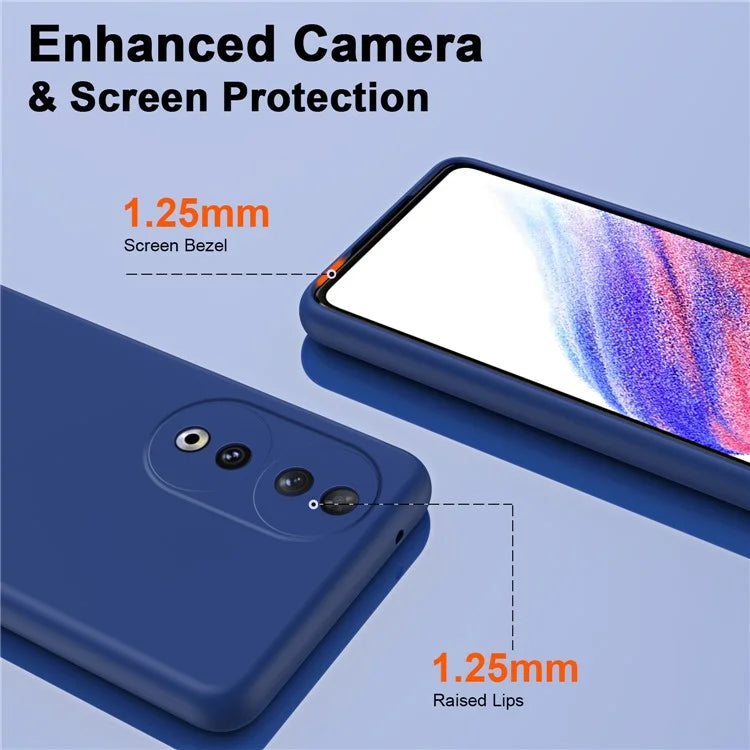 For Honor 90 TPU Case 2.2mm Rubberized Soft Lining Anti-scratch Phone Cover