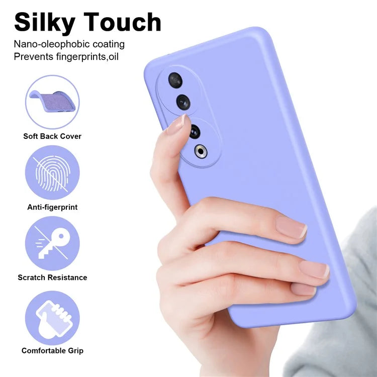 For Honor 90 TPU Case 2.2mm Rubberized Soft Lining Anti-scratch Phone Cover