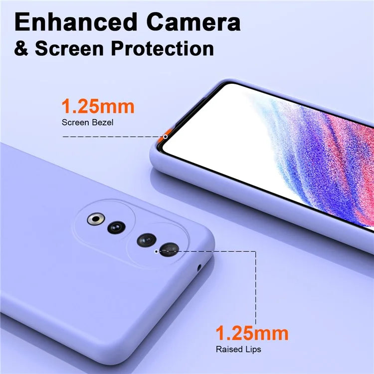 For Honor 90 TPU Case 2.2mm Rubberized Soft Lining Anti-scratch Phone Cover