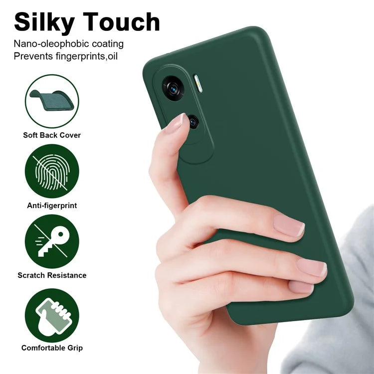 For Honor 90 Lite 5G / X50i 5G Case Anti-drop 2.2mm Rubberized TPU Back Cover
