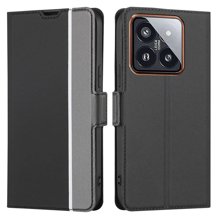 For Xiaomi 14 Pro Case PU Leather Phone Cover with Card Slots