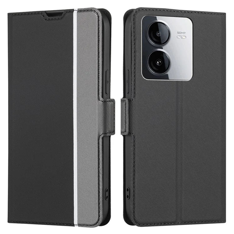 For vivo iQOO Z8x 5G / vivo Y78t 5G Leather Case Card Holder Stand Phone Cover