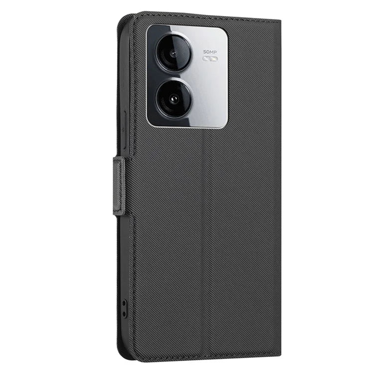 For vivo iQOO Z8x 5G / vivo Y78t 5G Leather Case Card Holder Stand Phone Cover
