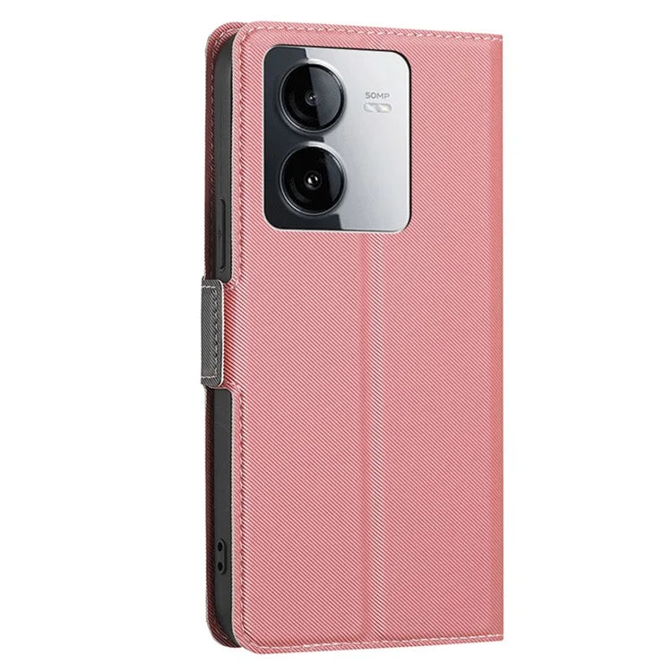 For vivo iQOO Z8x 5G / vivo Y78t 5G Leather Case Card Holder Stand Phone Cover