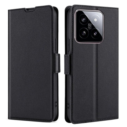For Xiaomi 14 Case Card Holder Side Magnetic Clasp Leather Cover