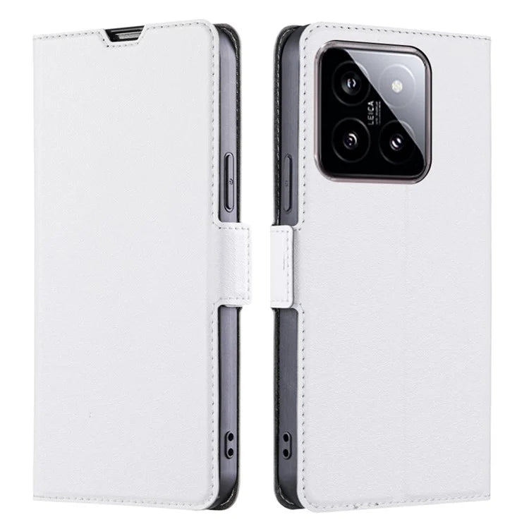 For Xiaomi 14 Case Card Holder Side Magnetic Clasp Leather Cover