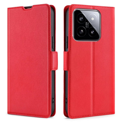 For Xiaomi 14 Case Card Holder Side Magnetic Clasp Leather Cover
