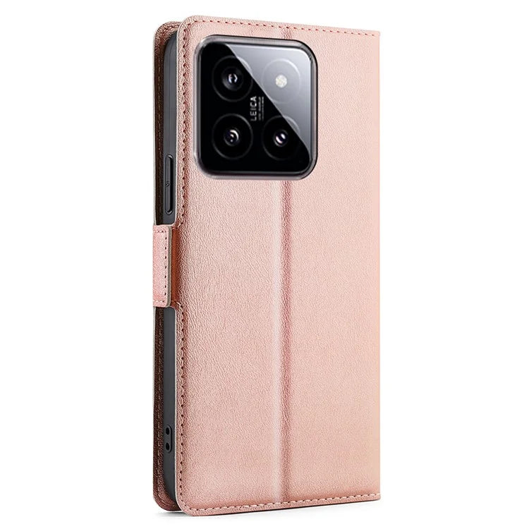 For Xiaomi 14 Case Card Holder Side Magnetic Clasp Leather Cover