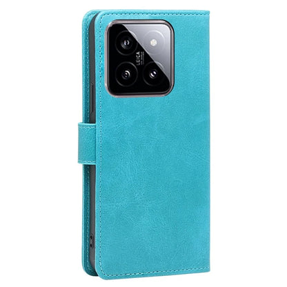 For Xiaomi 14 Case Magnetic Clasp Anti-Scratch Calf Texture PU Leather Phone Cover
