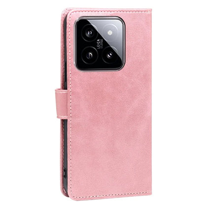 For Xiaomi 14 Case Magnetic Clasp Anti-Scratch Calf Texture PU Leather Phone Cover