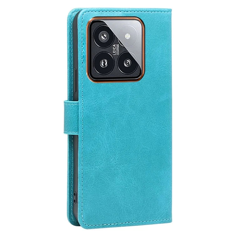 For Xiaomi 14 Pro Case Magnetic Clasp Phone Shell PU Leather Calf Texture Phone Cover