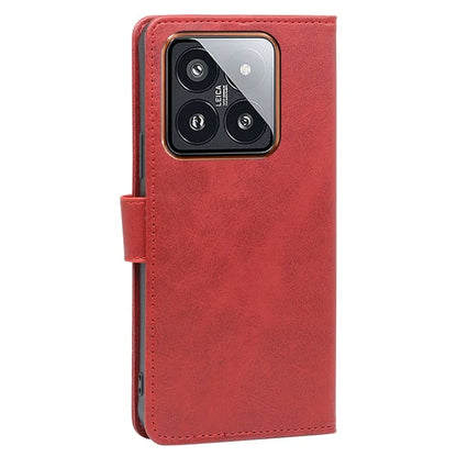 For Xiaomi 14 Pro Case Magnetic Clasp Phone Shell PU Leather Calf Texture Phone Cover