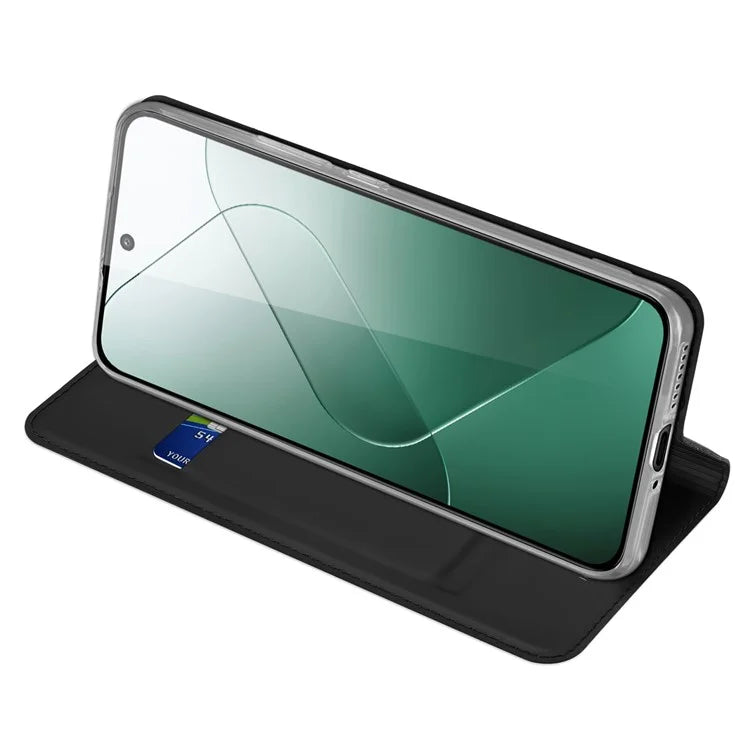 DUX DUCIS Skin Pro Series For Xiaomi 14 Case Card Holder Stand Phone Leather Cover