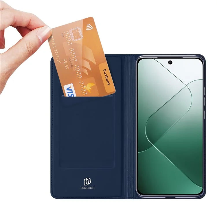 DUX DUCIS Skin Pro Series For Xiaomi 14 Case Card Holder Stand Phone Leather Cover