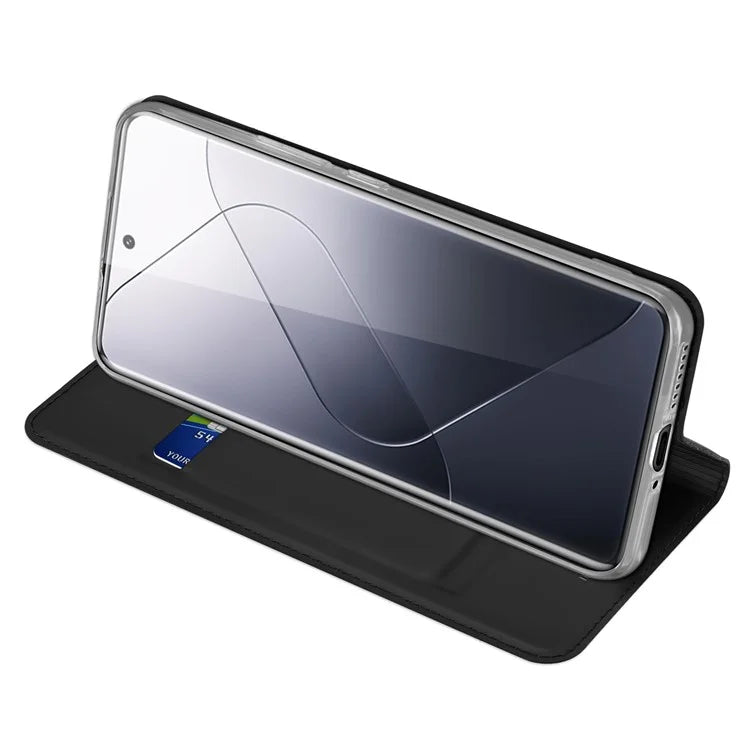 DUX DUCIS Skin Pro Series For Xiaomi 14 Pro Case Leather Phone Cover with Card Slot