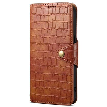 For Samsung Galaxy S23 FE Case Crocodile Texture Stand Full Protection Cover
