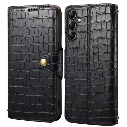 For Samsung Galaxy S23 FE Case Crocodile Texture Stand Full Protection Cover