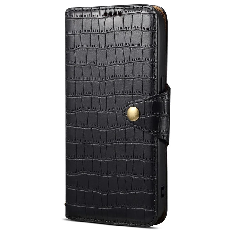 For Samsung Galaxy S23 FE Case Crocodile Texture Stand Full Protection Cover