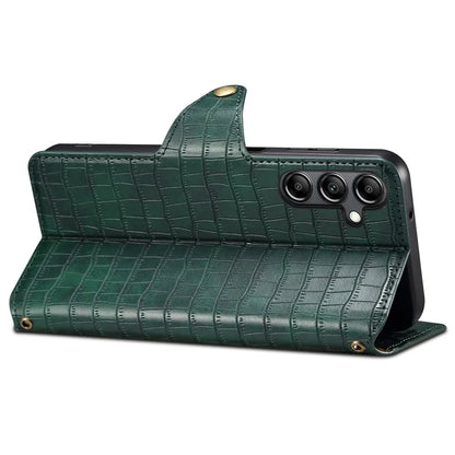 For Samsung Galaxy S23 FE Case Crocodile Texture Stand Full Protection Cover