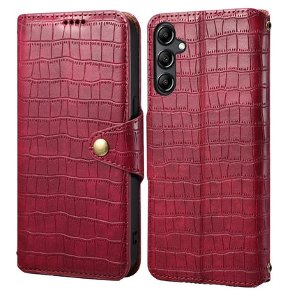 For Samsung Galaxy A54 5G Case PU Leather Crocodile Texture Phone Cover