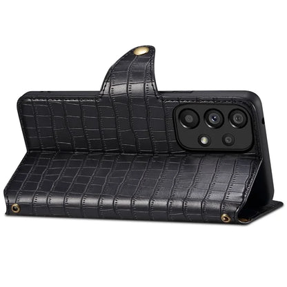 For Samsung Galaxy A33 5G Case Crocodile Texture Wallet Phone Cover