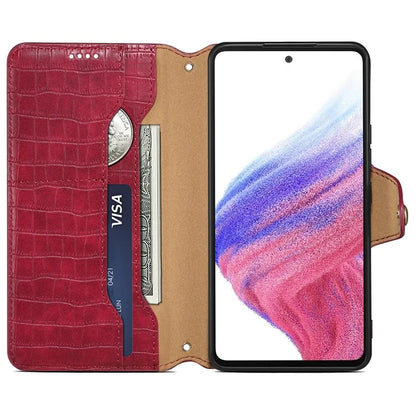For Samsung Galaxy A33 5G Case Crocodile Texture Wallet Phone Cover