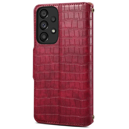 For Samsung Galaxy A33 5G Case Crocodile Texture Wallet Phone Cover