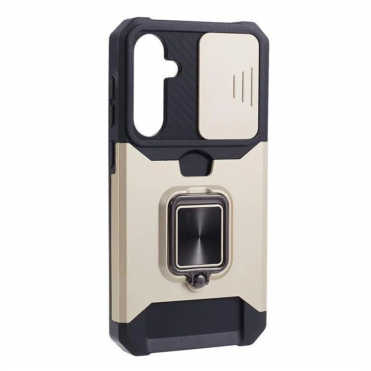 For Samsung Galaxy S24+ Kickstand Cover Camera Protection Phone Case
