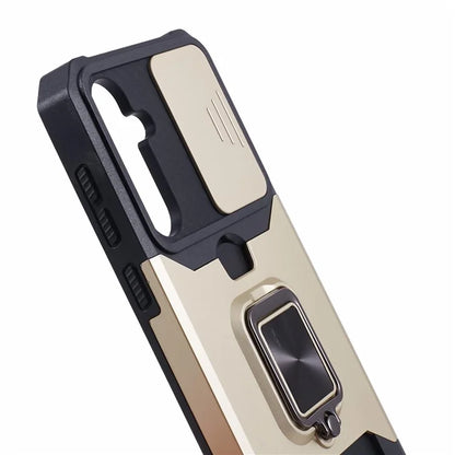 For Samsung Galaxy S24 Case with Slide Camera Cover Kickstand Phone Protector