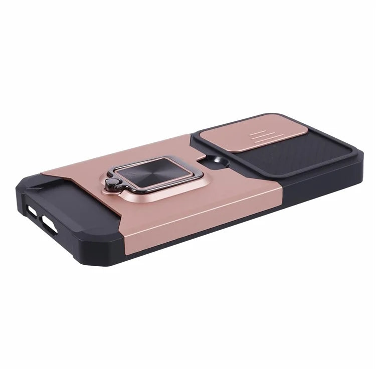 For Samsung Galaxy S24 Case with Slide Camera Cover Kickstand Phone Protector