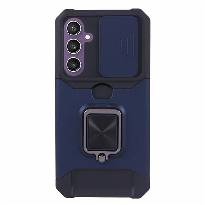 For Samsung Galaxy S24 Case with Slide Camera Cover Kickstand Phone Protector