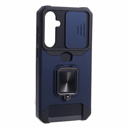 For Samsung Galaxy S24 Case with Slide Camera Cover Kickstand Phone Protector