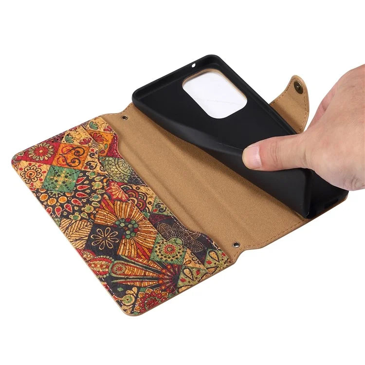 For Samsung Galaxy A53 5G Case Flower Printing PU Leather Foldable Stand Phone Cover