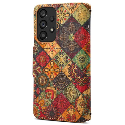 For Samsung Galaxy A53 5G Case Flower Printing PU Leather Foldable Stand Phone Cover