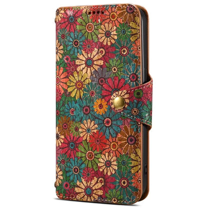 For Samsung Galaxy A53 5G Case Flower Printing PU Leather Foldable Stand Phone Cover