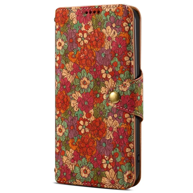 For Huawei Mate 60 Pro Case Flower Printing PU Leather Shockproof Phone Cover