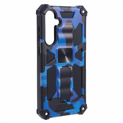 For Samsung Galaxy S23 FE Case Camouflage Kickstand Anti-drop Phone Cover
