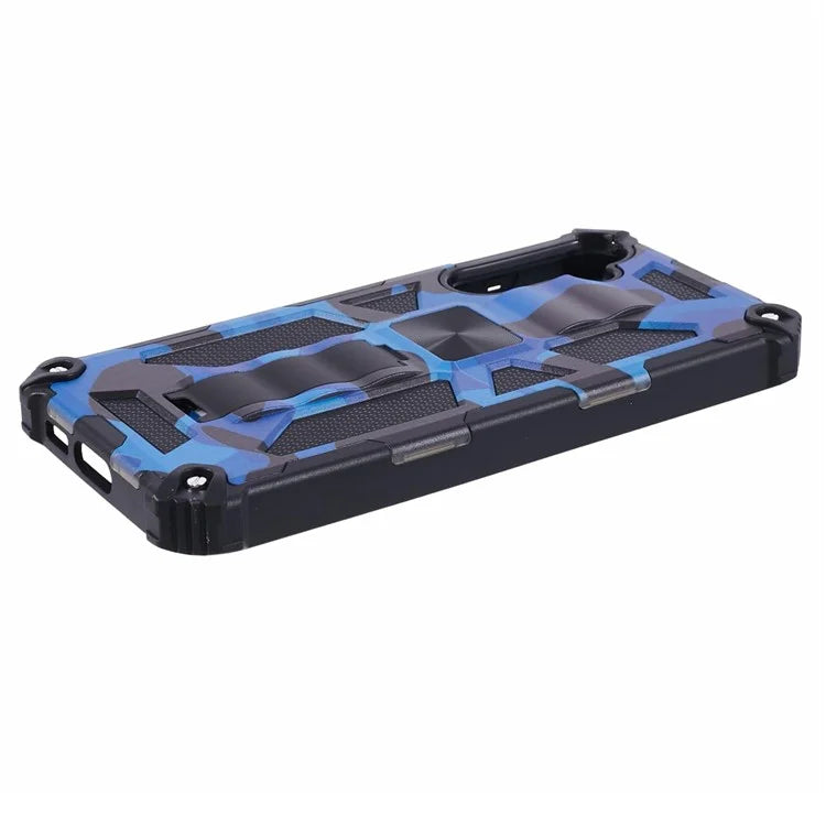 For Samsung Galaxy S23 FE Case Camouflage Kickstand Anti-drop Phone Cover