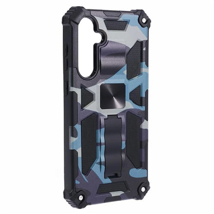 For Samsung Galaxy S23 FE Case Camouflage Kickstand Anti-drop Phone Cover