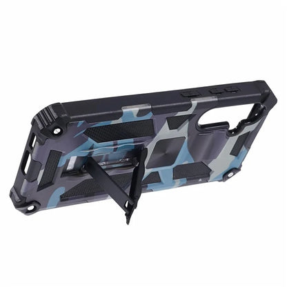 For Samsung Galaxy S23 FE Case Camouflage Kickstand Anti-drop Phone Cover