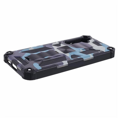 For Samsung Galaxy S23 FE Case Camouflage Kickstand Anti-drop Phone Cover