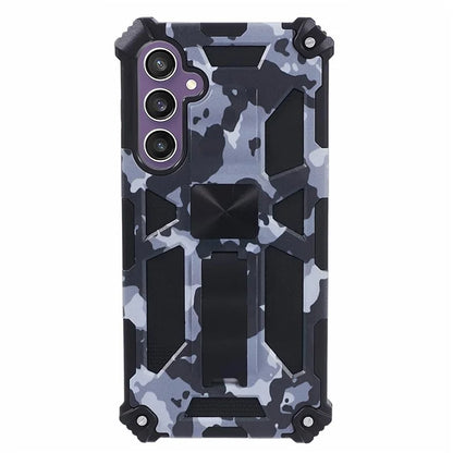 For Samsung Galaxy S23 FE Case Camouflage Kickstand Anti-drop Phone Cover