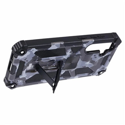 For Samsung Galaxy S23 FE Case Camouflage Kickstand Anti-drop Phone Cover