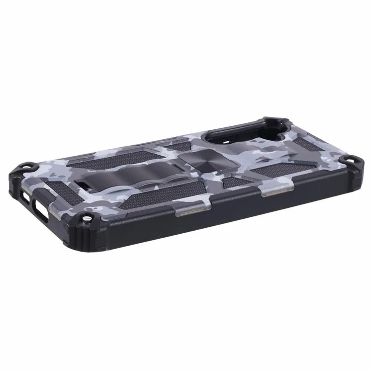 For Samsung Galaxy S23 FE Case Camouflage Kickstand Anti-drop Phone Cover