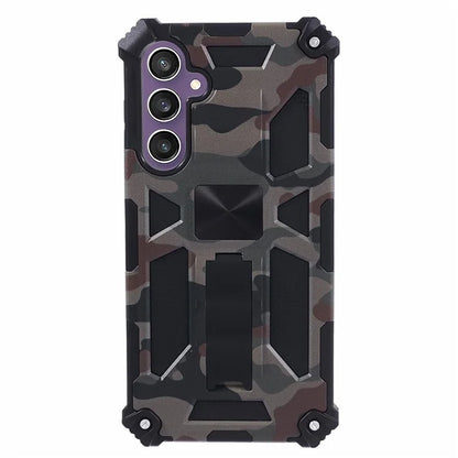 For Samsung Galaxy S23 FE Case Camouflage Kickstand Anti-drop Phone Cover
