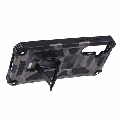 For Samsung Galaxy S23 FE Case Camouflage Kickstand Anti-drop Phone Cover