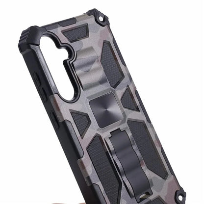 For Samsung Galaxy S23 FE Case Camouflage Kickstand Anti-drop Phone Cover