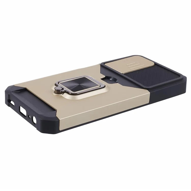 For Samsung Galaxy A15 5G Case PC+TPU Card Holder Phone Kickstand Cover