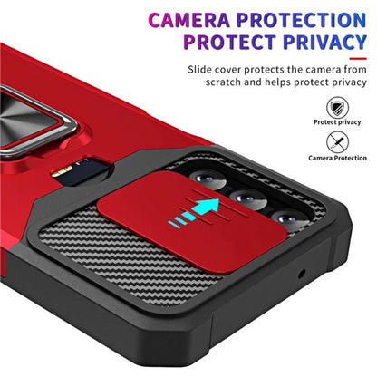 For Samsung Galaxy A15 5G Case PC+TPU Card Holder Phone Kickstand Cover