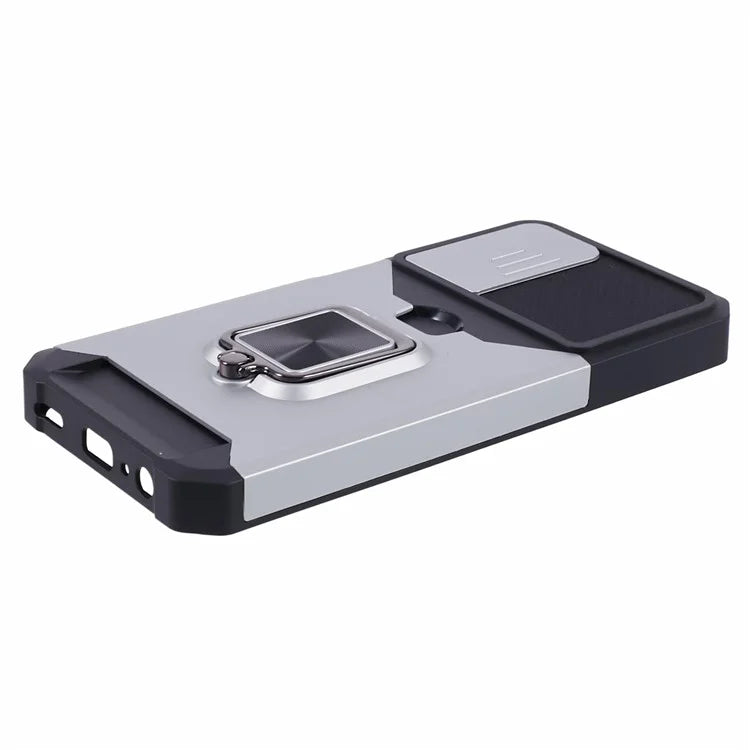 For Samsung Galaxy A15 5G Case PC+TPU Card Holder Phone Kickstand Cover